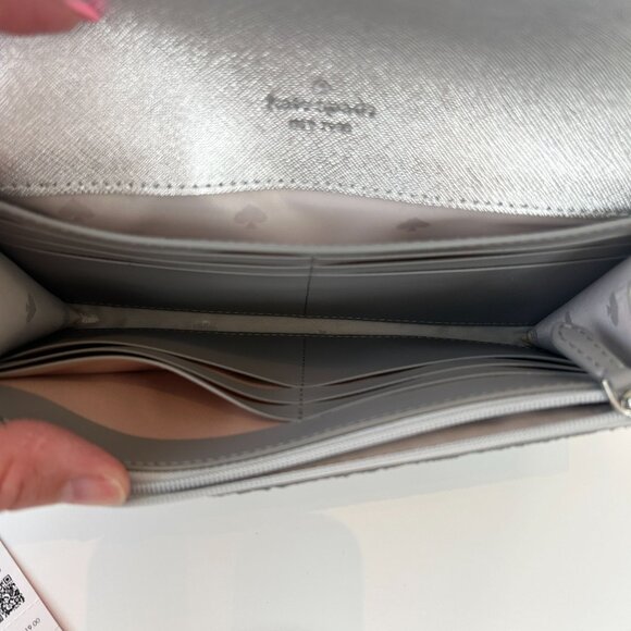 NEW Kate Spade New York Tinsel Jeweled Phone Wallet Wristlet - Picture 5 of 11